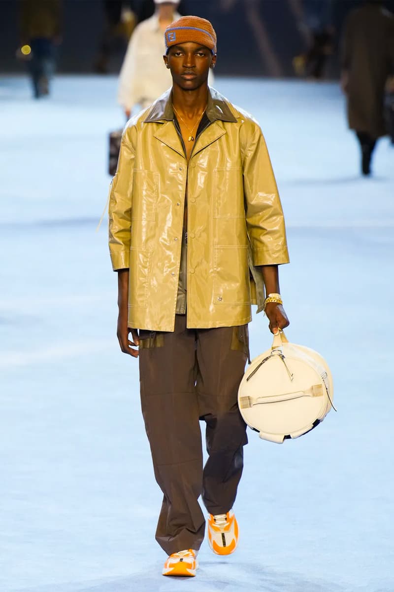 Fendi Spring Summer 2023 SS23 Runway Show Milan Fashion Week Mens Silvia Venturini Fendi Baguette Bag Denim