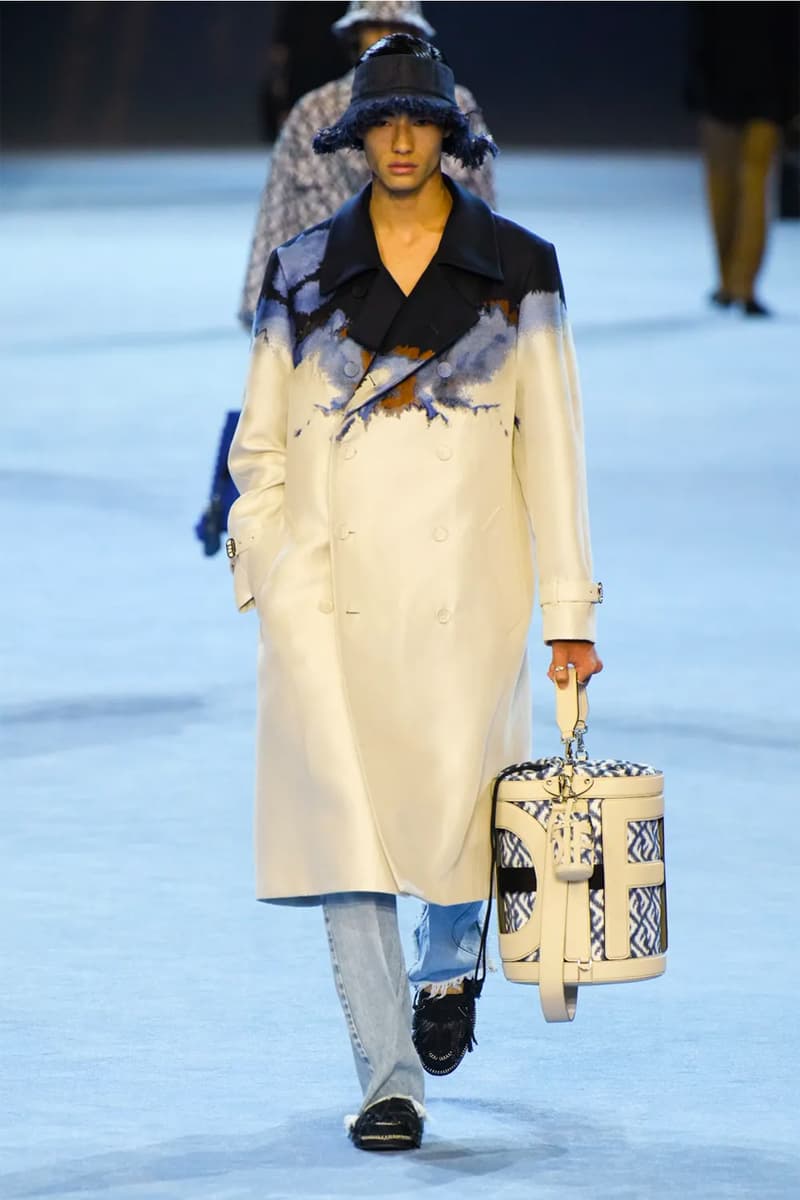 Fendi Spring Summer 2023 SS23 Runway Show Milan Fashion Week Mens Silvia Venturini Fendi Baguette Bag Denim