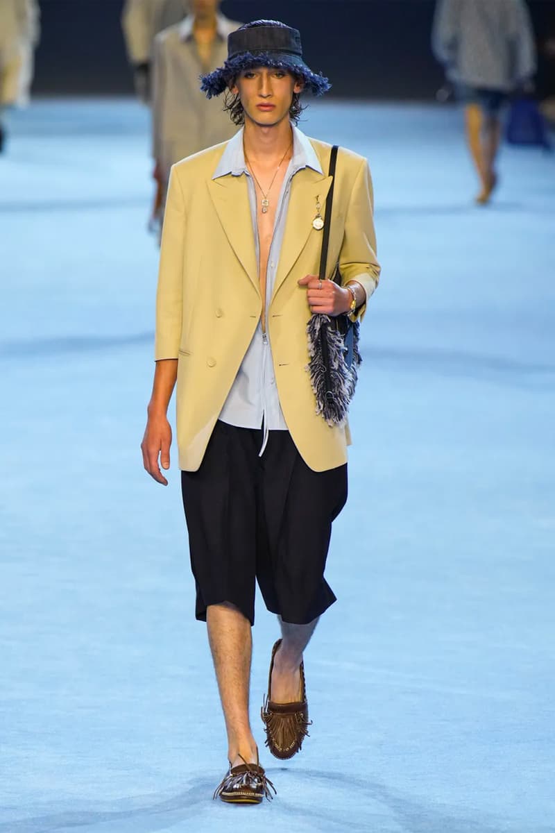 Fendi Spring Summer 2023 SS23 Runway Show Milan Fashion Week Mens Silvia Venturini Fendi Baguette Bag Denim