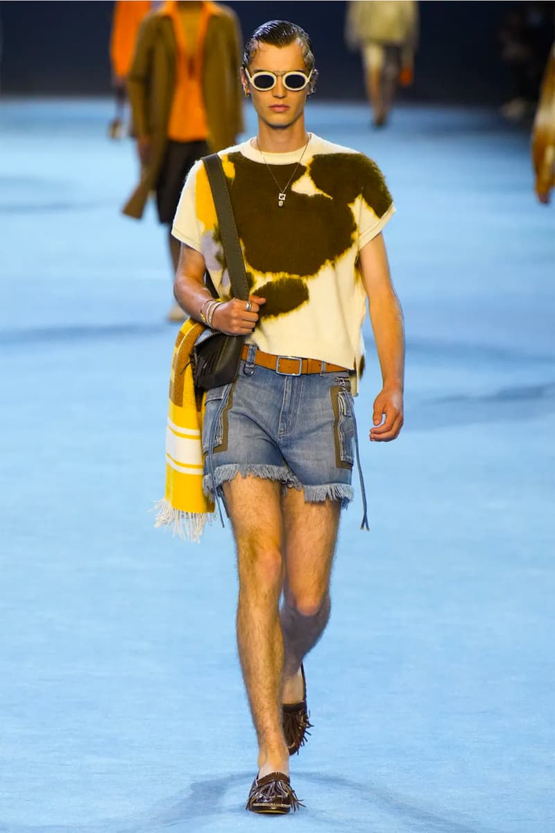 Fendi Spring Summer 2023 SS23 Runway Show Milan Fashion Week Mens Silvia Venturini Fendi Baguette Bag Denim