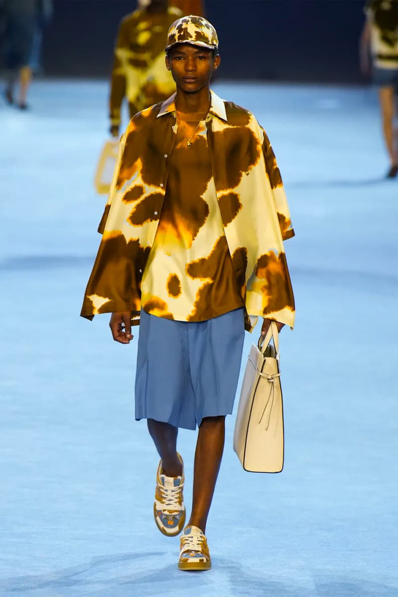 Fendi Spring Summer 2023 SS23 Runway Show Milan Fashion Week Mens Silvia Venturini Fendi Baguette Bag Denim