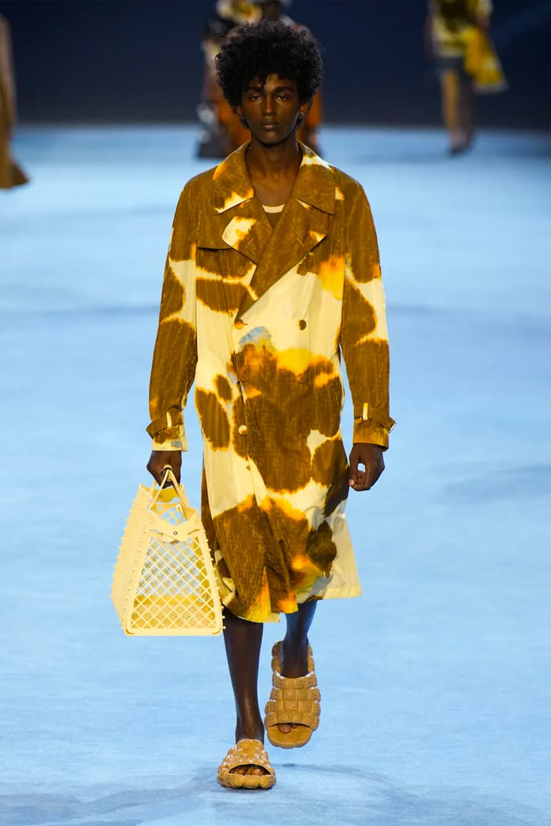 Fendi Spring Summer 2023 SS23 Runway Show Milan Fashion Week Mens Silvia Venturini Fendi Baguette Bag Denim