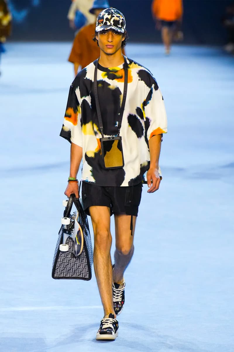 Fendi Spring Summer 2023 SS23 Runway Show Milan Fashion Week Mens Silvia Venturini Fendi Baguette Bag Denim