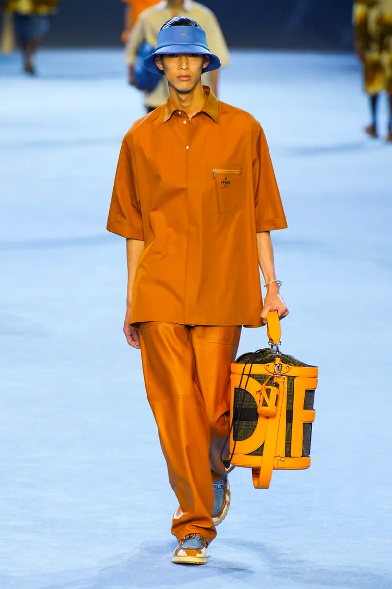 Fendi Spring Summer 2023 SS23 Runway Show Milan Fashion Week Mens Silvia Venturini Fendi Baguette Bag Denim