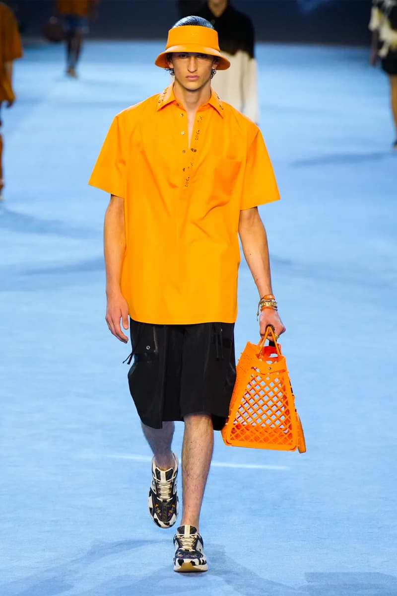 Fendi Spring Summer 2023 SS23 Runway Show Milan Fashion Week Mens Silvia Venturini Fendi Baguette Bag Denim