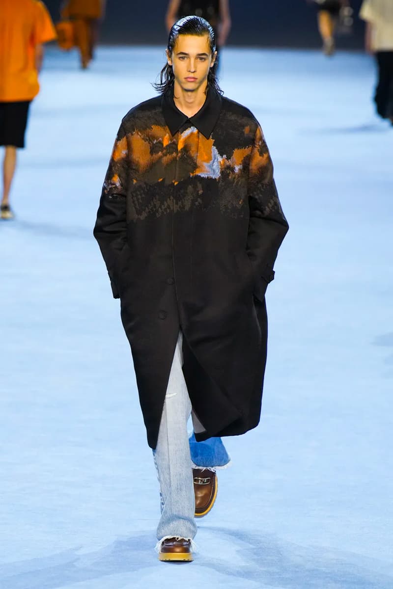 Fendi Spring Summer 2023 SS23 Runway Show Milan Fashion Week Mens Silvia Venturini Fendi Baguette Bag Denim