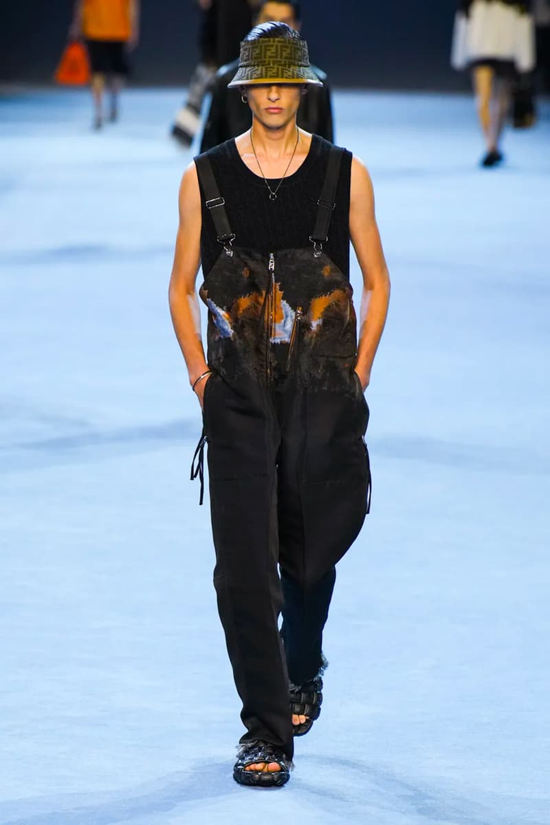 Fendi Spring Summer 2023 SS23 Runway Show Milan Fashion Week Mens Silvia Venturini Fendi Baguette Bag Denim