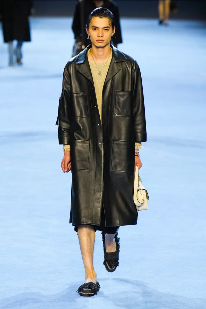 Fendi Spring Summer 2023 SS23 Runway Show Milan Fashion Week Mens Silvia Venturini Fendi Baguette Bag Denim