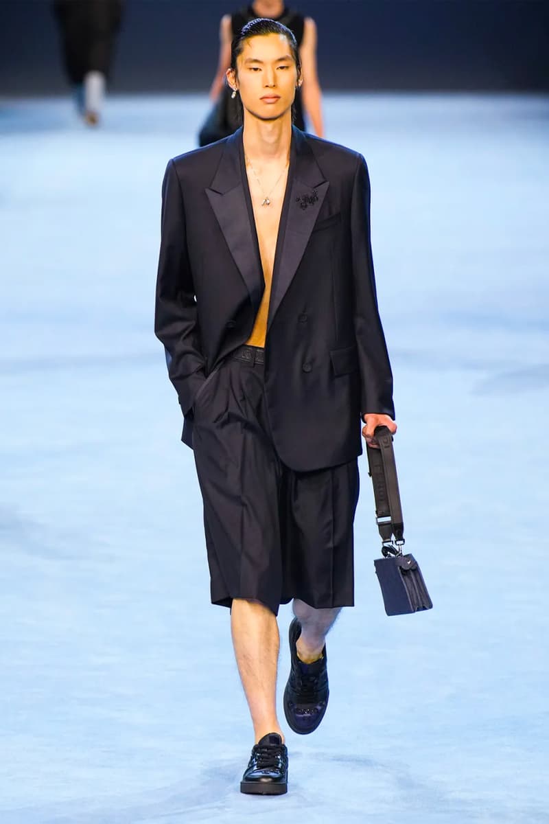 Fendi Spring Summer 2023 SS23 Runway Show Milan Fashion Week Mens Silvia Venturini Fendi Baguette Bag Denim