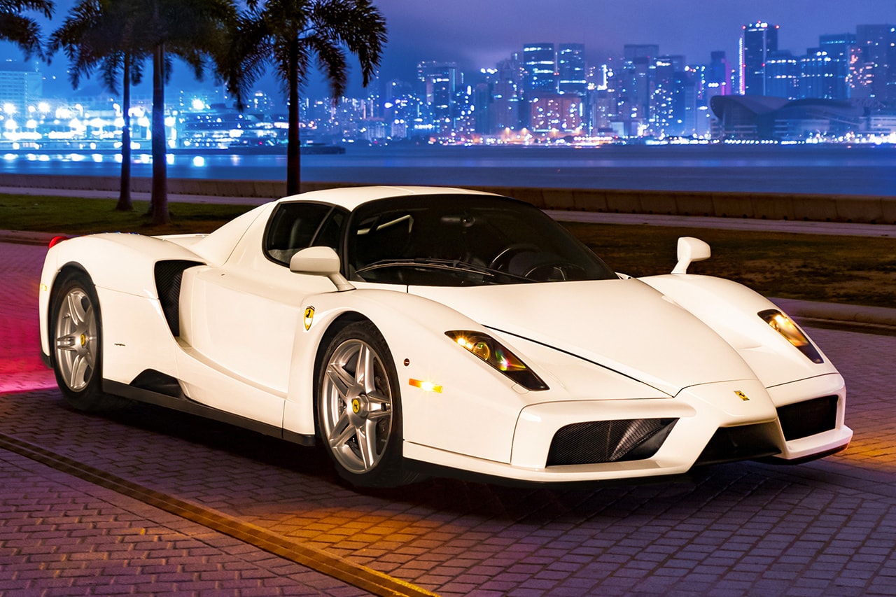 Ferrari Enzo One-Off White Bianco Avus Rare Limited Edition Modern Classic Supercar RM Sothebys Auction For Sale