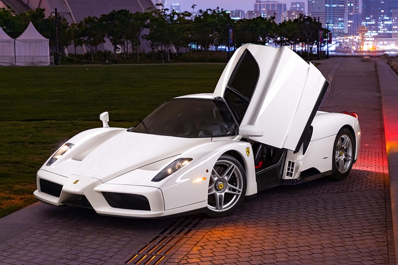 Ferrari Enzo One-Off White Bianco Avus Rare Limited Edition Modern Classic Supercar RM Sothebys Auction For Sale