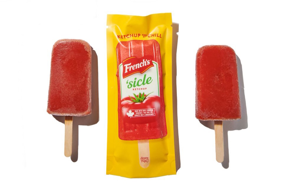 Frenchs savoury & sweet ketchup popsicle release Frechsicle happy pops Canada food 