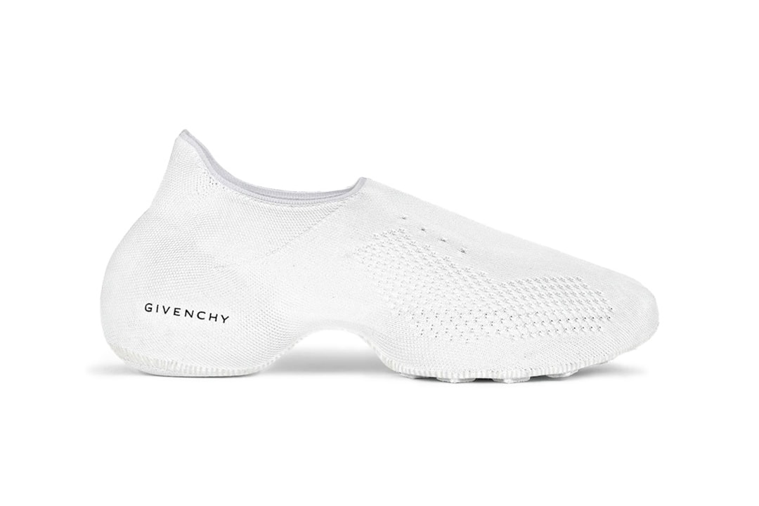 Givenchy TK-360 Total Knit Construction Sneaker Shoe HBX Single-Piece Sole-Less Technical Mesh Shredmaster Keith Hardy Pre-Fall 2022 Collection Lookbook HYPEBEAST Colorways Profile Ready-to-Wear
