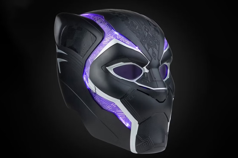 hasbro pulse marvel studios cinematic universe black panther wakanda forever electronic helmet vibranium toy collectible 