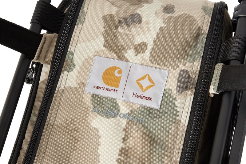 Helinox carhartt wip spring summer 2022 portable sunset chair workspace canopy cacmo tide tactical field box shade release info date price