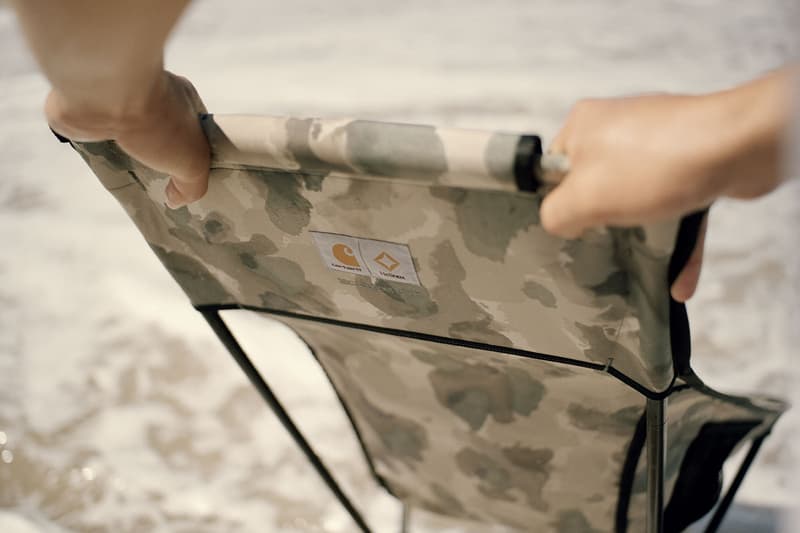 Helinox carhartt wip spring summer 2022 portable sunset chair workspace canopy cacmo tide tactical field box shade release info date price