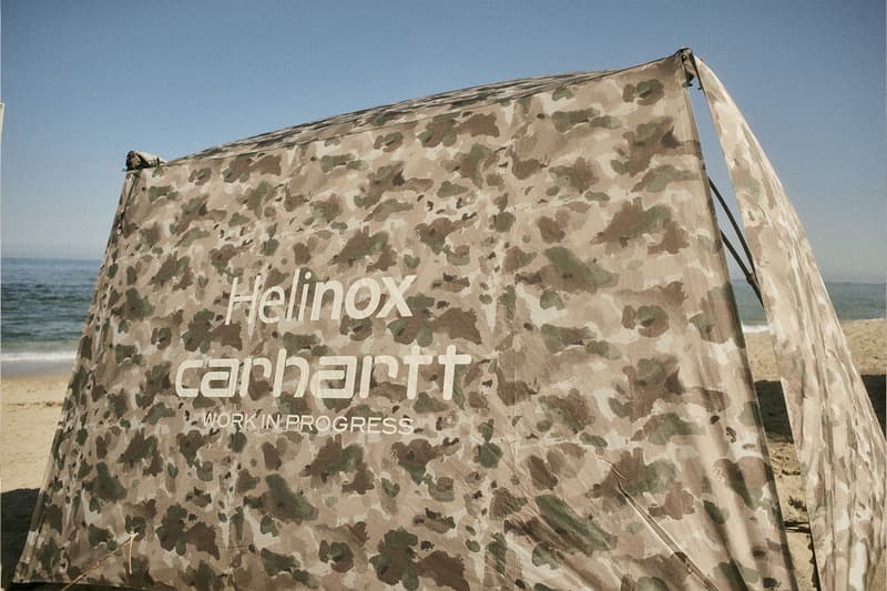 Helinox carhartt wip spring summer 2022 portable sunset chair workspace canopy cacmo tide tactical field box shade release info date price