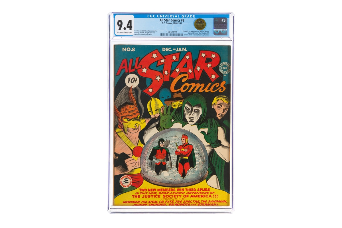 heritage auctions comic books dc detective all star issue 8 eight wonder woman debut first appearance 1 62 million usd sale 