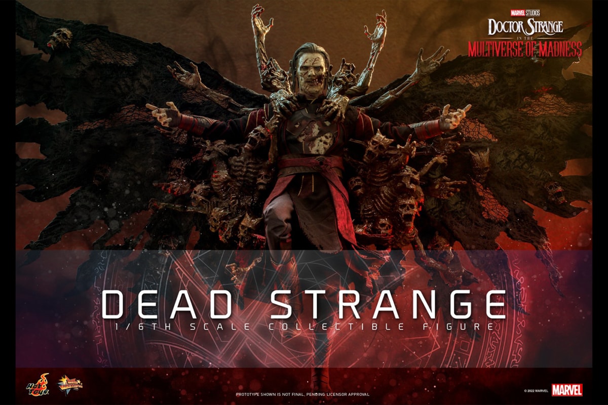 marvel studios hot toys collectibles 1 6th scale doctor strange in the multiverse of madness zombie dead undead 