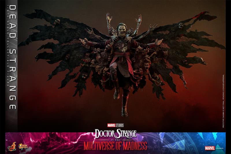 marvel studios hot toys collectibles 1 6th scale doctor strange in the multiverse of madness zombie dead undead 