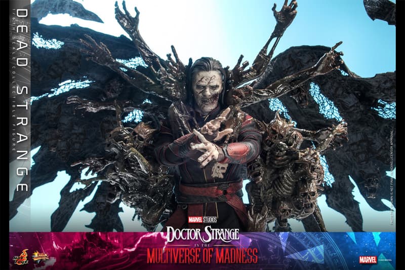 marvel studios hot toys collectibles 1 6th scale doctor strange in the multiverse of madness zombie dead undead