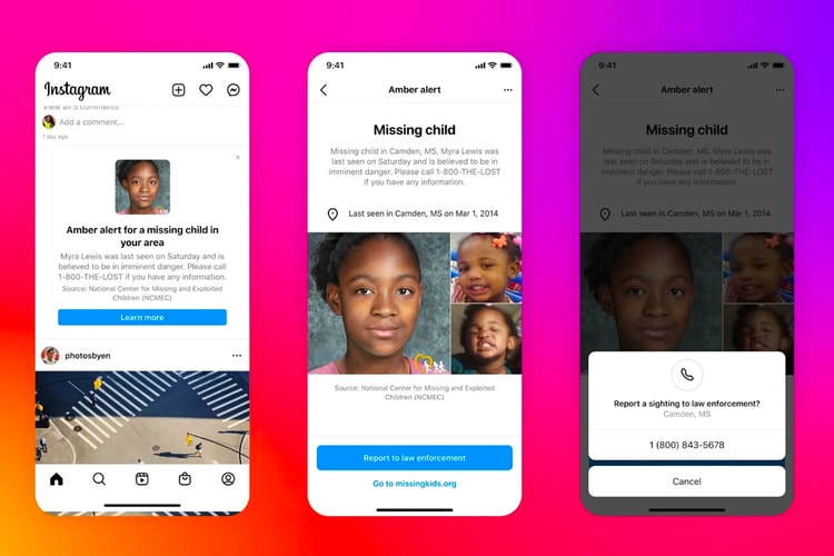 Instagram Launches AMBER Alerts in Feed To Help Find Abducted Children