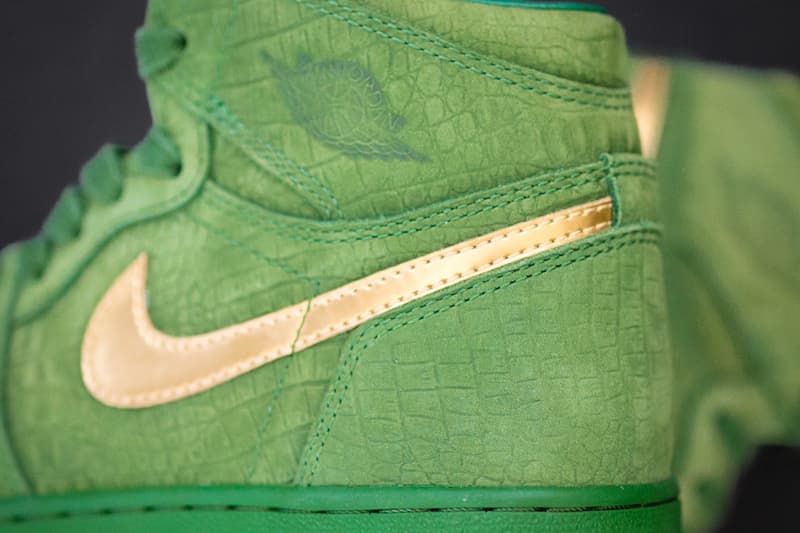 Jasmine Jordan Air Jordan 1 Green Croc PE Pictures info release date