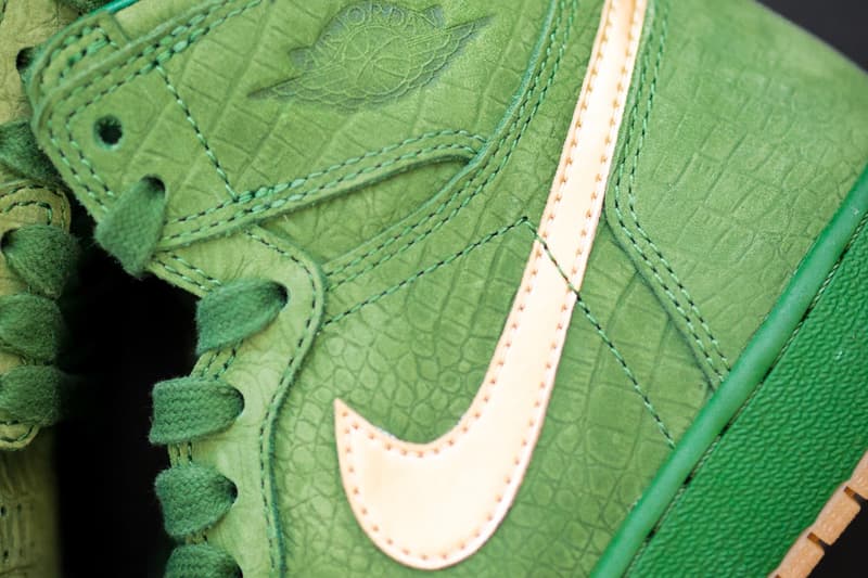 Jasmine Jordan Air Jordan 1 Green Croc PE Pictures info release date