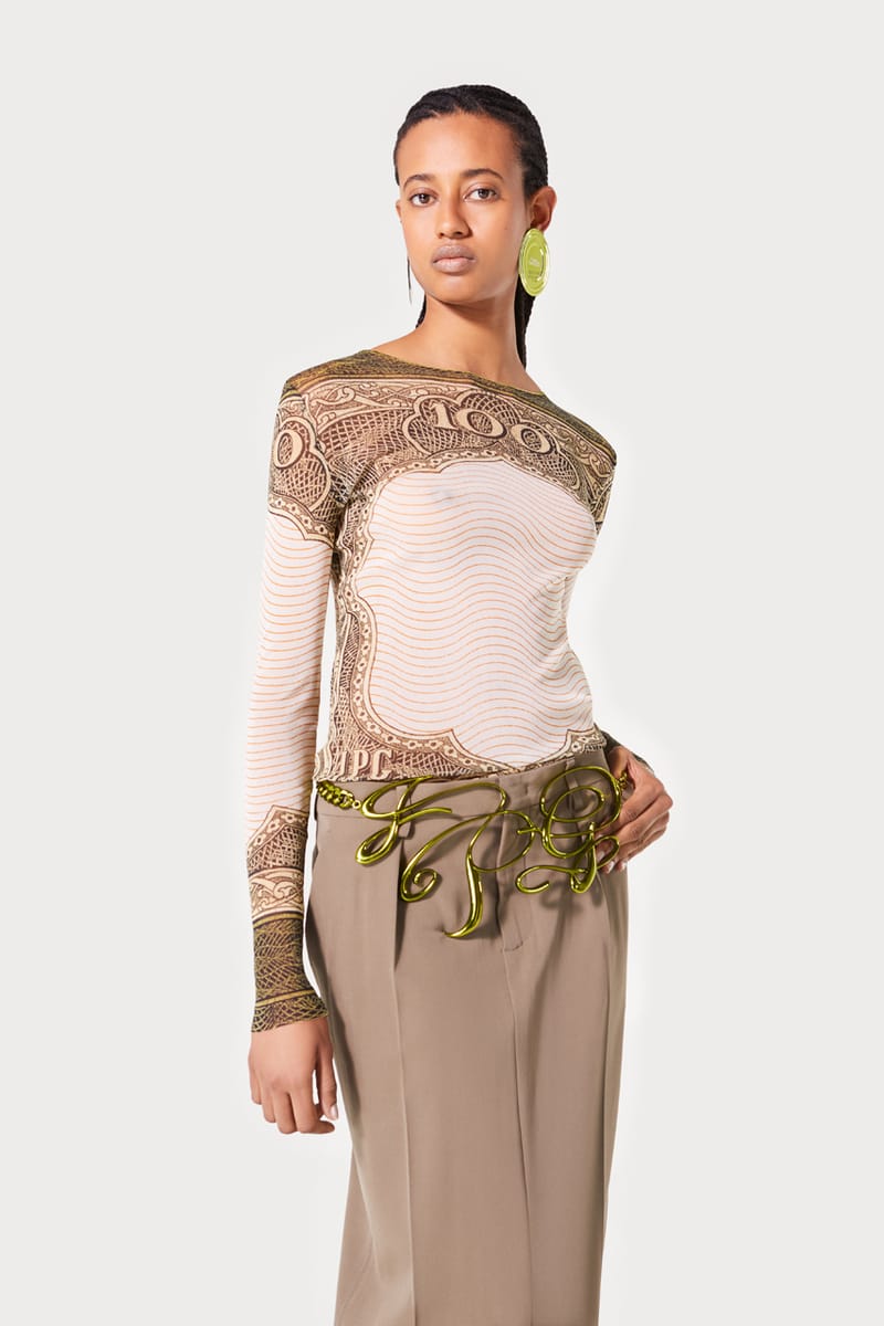 高品質，人気セール Jean Paul GAULTIER FEMME◆90～00s/プリーツラップワイドパンツ/40/ウール/BLK/327220