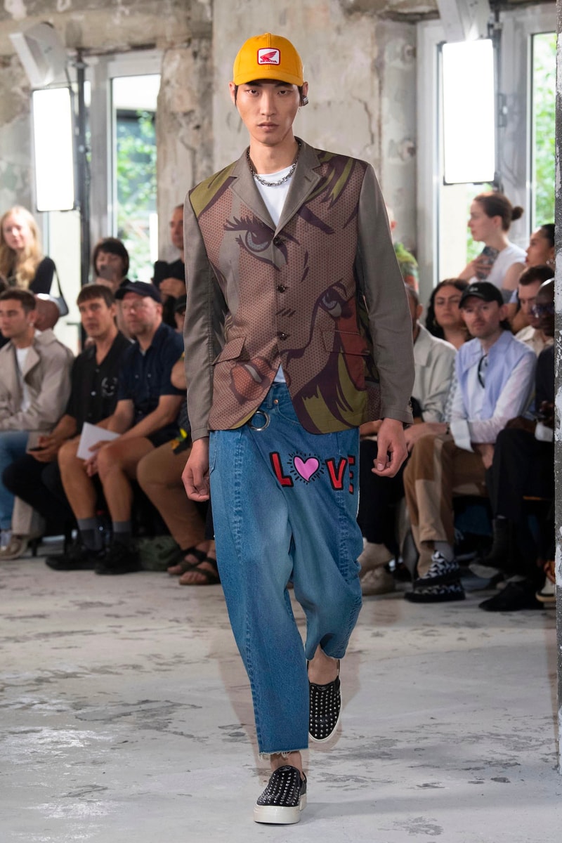 Junya Watanabe MAN spring summer 2023 Collection Runway Photos Info ss23 jean michel basquiat honda coca cola croy lichtenstein release info dateampbell  flowers netflix marilyn monroe 