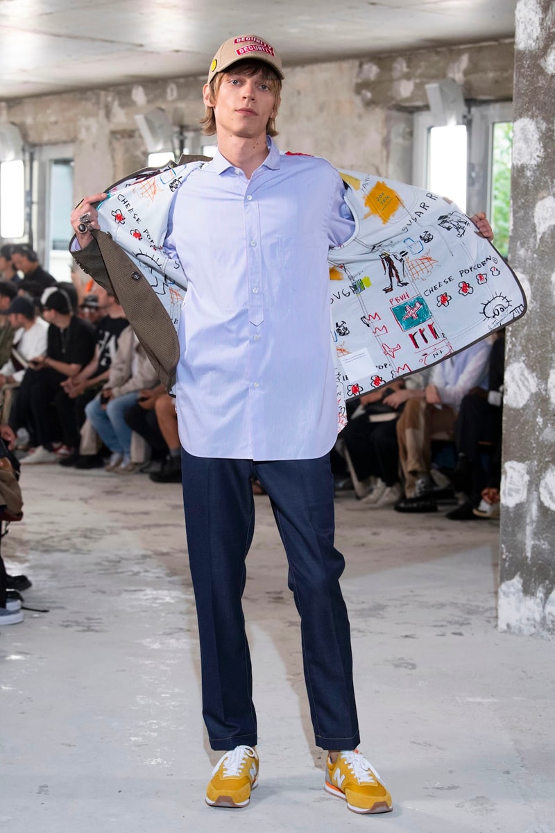 Junya Watanabe MAN spring summer 2023 Collection Runway Photos Info ss23 jean michel basquiat honda coca cola croy lichtenstein release info dateampbell  flowers netflix marilyn monroe 