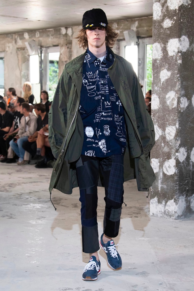 Junya Watanabe MAN spring summer 2023 Collection Runway Photos Info ss23 jean michel basquiat honda coca cola croy lichtenstein release info dateampbell  flowers netflix marilyn monroe 