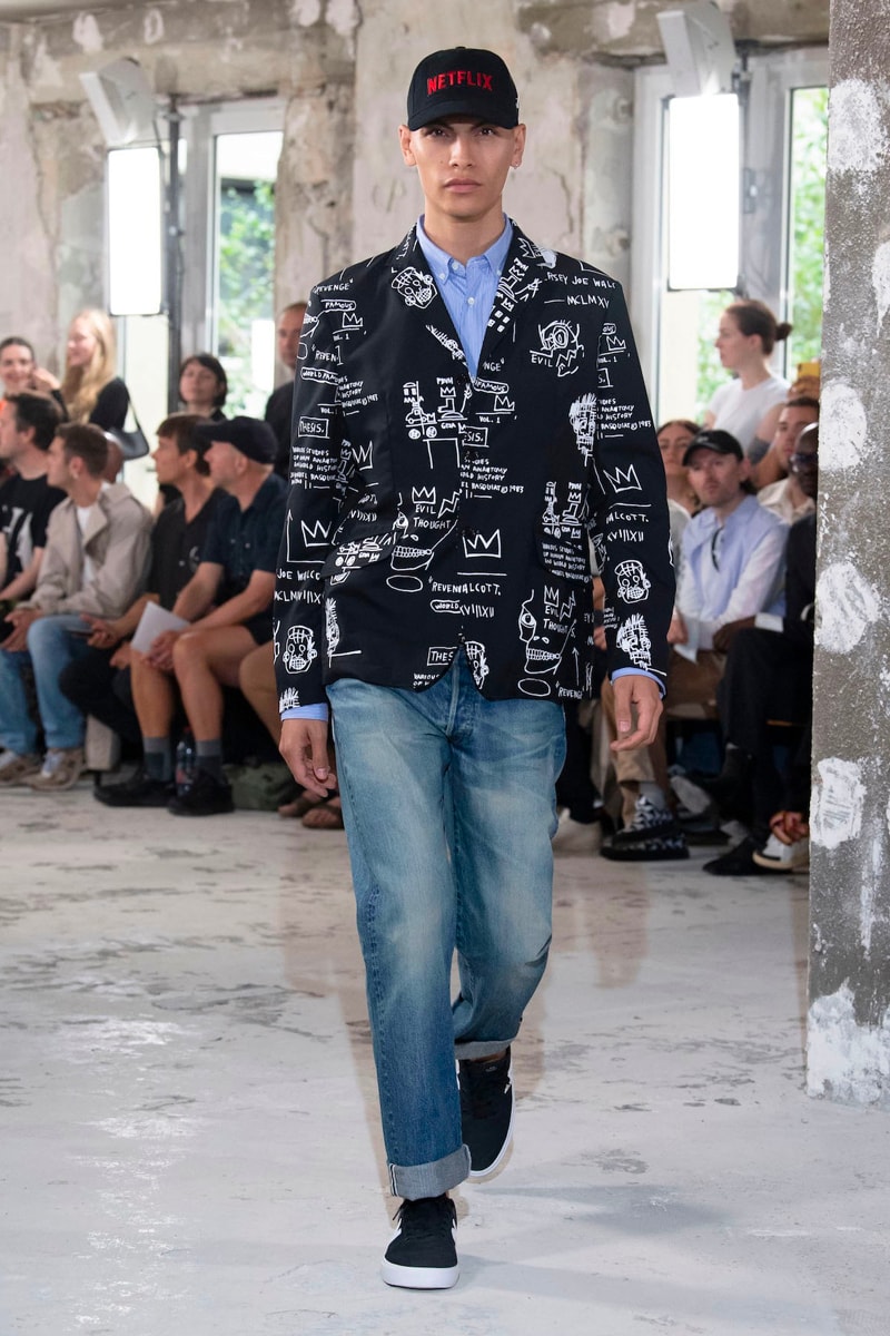 Junya Watanabe MAN spring summer 2023 Collection Runway Photos Info ss23 jean michel basquiat honda coca cola croy lichtenstein release info dateampbell  flowers netflix marilyn monroe 
