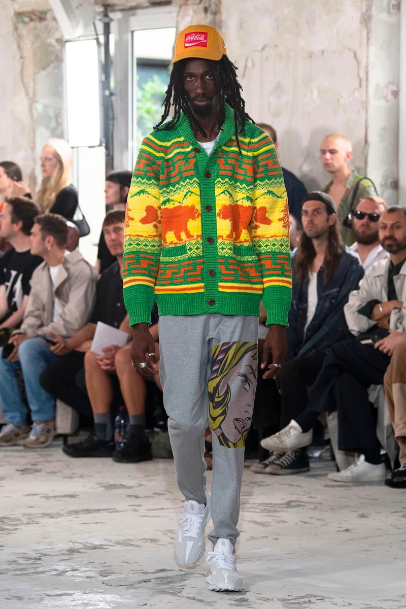 Junya Watanabe MAN spring summer 2023 Collection Runway Photos Info ss23 jean michel basquiat honda coca cola croy lichtenstein release info dateampbell  flowers netflix marilyn monroe 