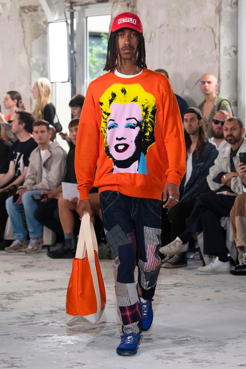 Junya Watanabe MAN spring summer 2023 Collection Runway Photos Info ss23 jean michel basquiat honda coca cola croy lichtenstein release info dateampbell  flowers netflix marilyn monroe 