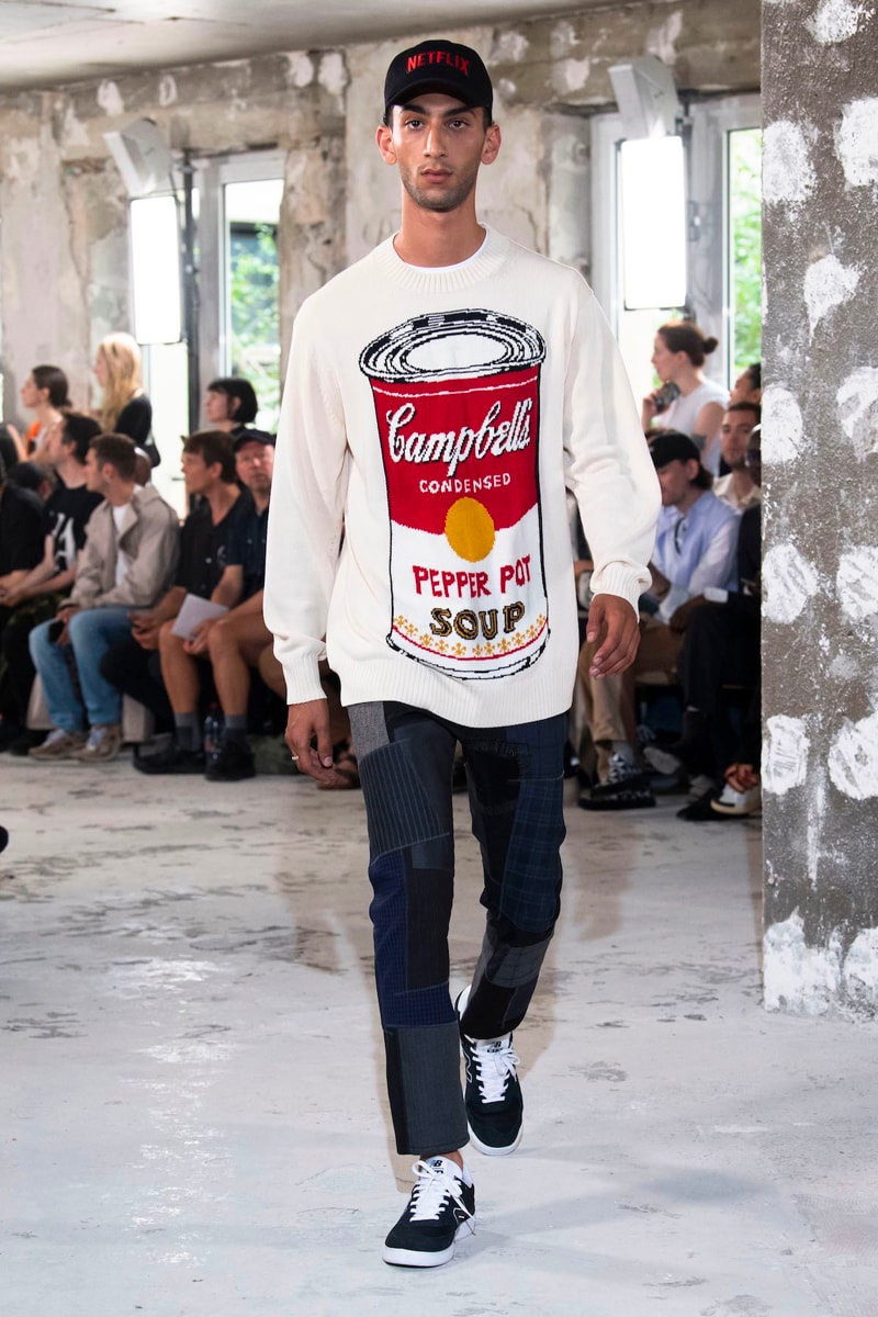 Junya Watanabe MAN spring summer 2023 Collection Runway Photos Info ss23 jean michel basquiat honda coca cola croy lichtenstein release info dateampbell  flowers netflix marilyn monroe 
