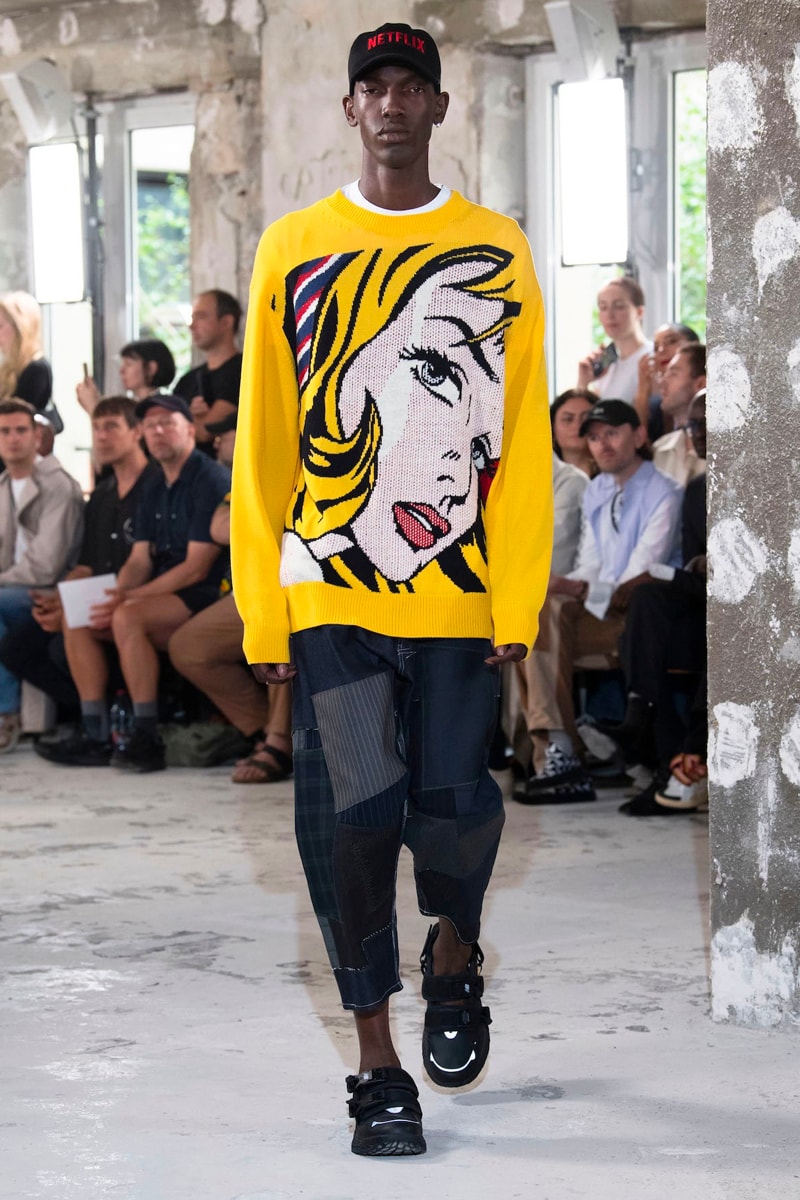 Junya Watanabe MAN spring summer 2023 Collection Runway Photos Info ss23 jean michel basquiat honda coca cola croy lichtenstein release info dateampbell  flowers netflix marilyn monroe 