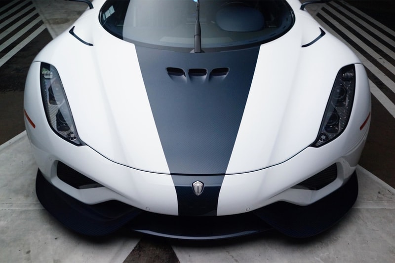 koenigsegg north america last final regera delivery carbon fiber blue trim special exterior body panels bodywork 