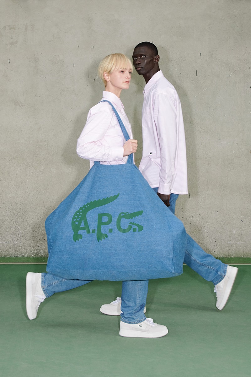 A.P.C. lacoste interaction 14 jean touitou louise trotter release details information collection interview collaboration
