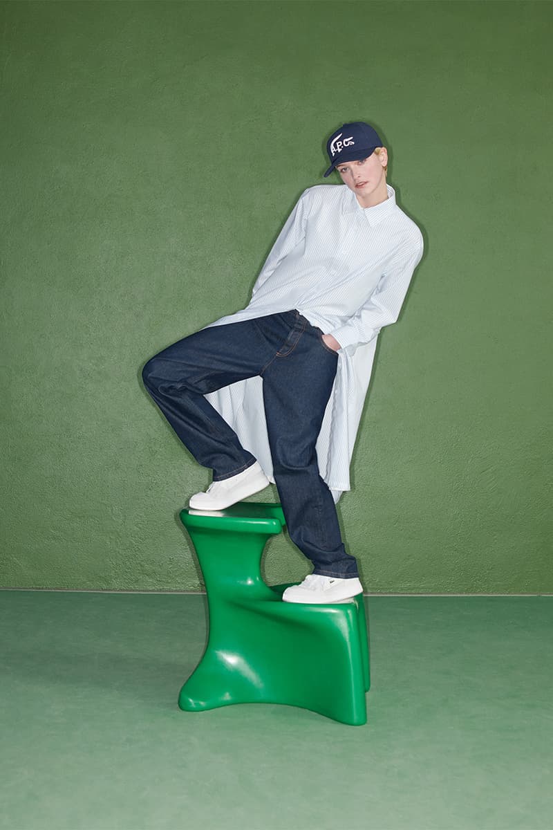 A.P.C. lacoste interaction 14 jean touitou louise trotter release details information collection interview collaboration