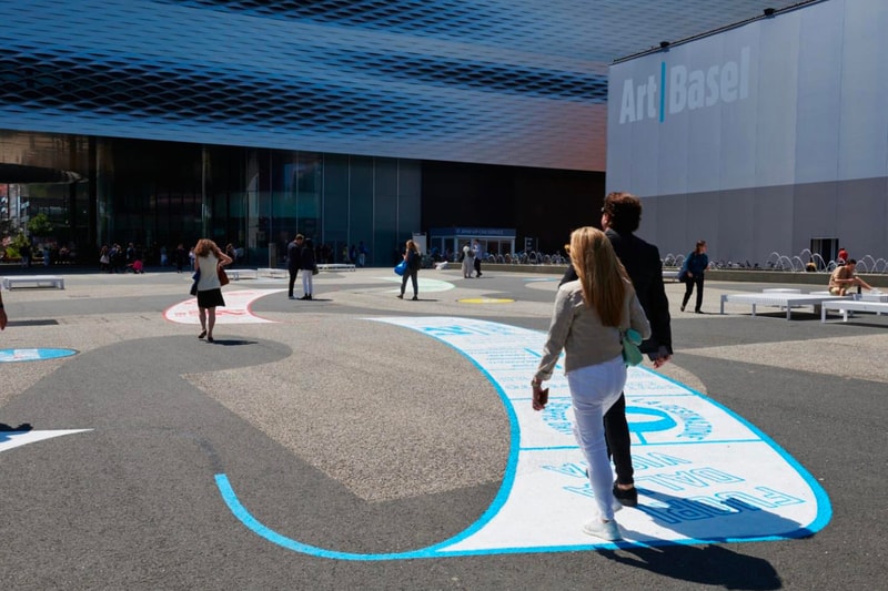 Lawrence Weiner 'OUT OF SIGHT' Art Basel 2022 Art