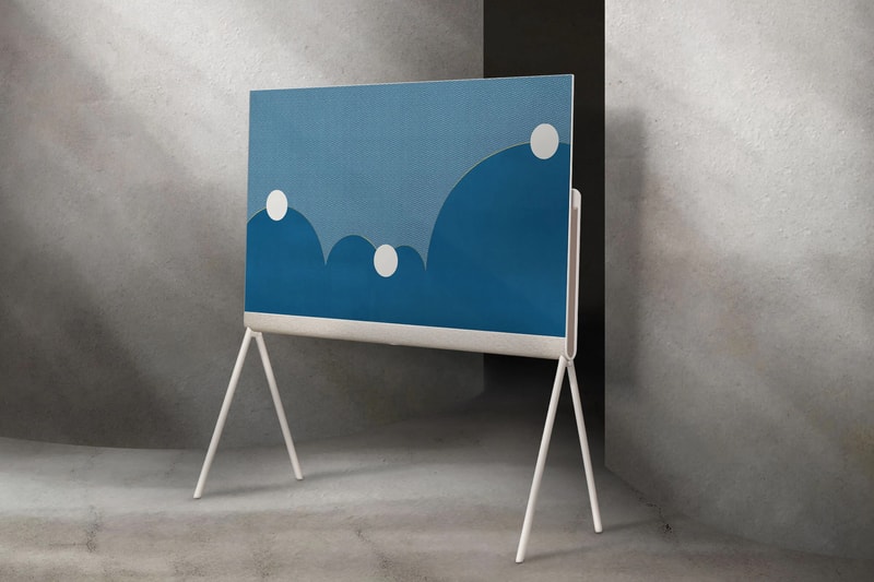 LG Moooi Objet Collection Posé OLED television info milan design week 2022 home entertainment tech movies LX1