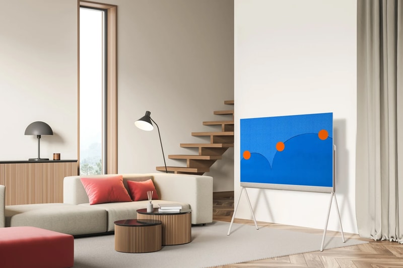 LG Moooi Objet Collection Posé OLED television info milan design week 2022 home entertainment tech movies LX1