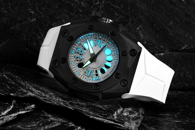 The Oktopus Moon Becomes The First Watch From The Brand Encased Entirely In Lightweight 3D Thin-Ply Carbon.