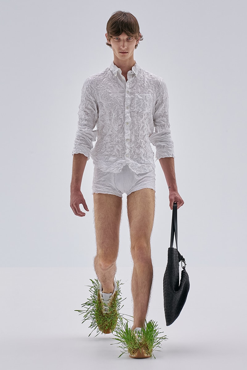 Loewe SS23 Is a Vibrant Fusion of Nature and Technology jonathan anderson paris fashion week birds fish grass shoes