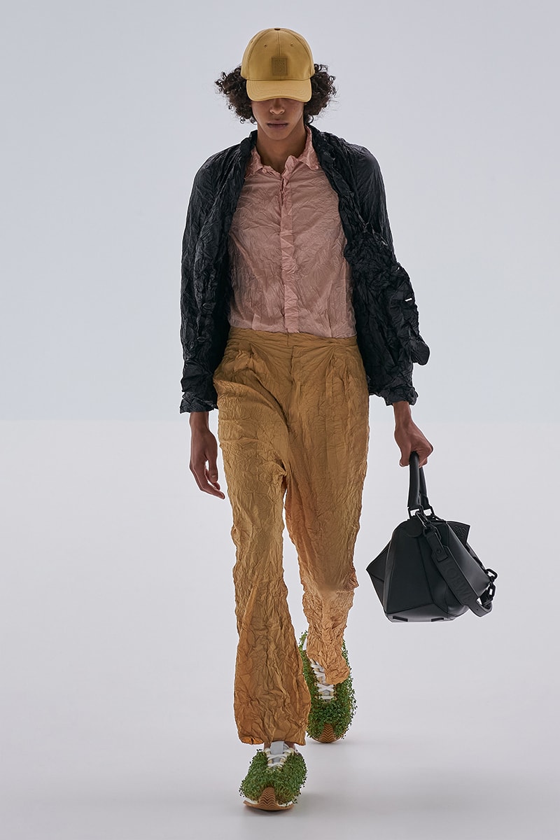 Loewe SS23 Is a Vibrant Fusion of Nature and Technology jonathan anderson paris fashion week birds fish grass shoes