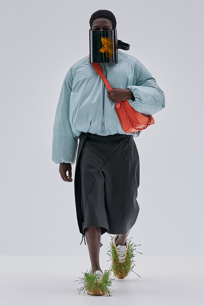 Loewe SS23 Is a Vibrant Fusion of Nature and Technology jonathan anderson paris fashion week birds fish grass shoes