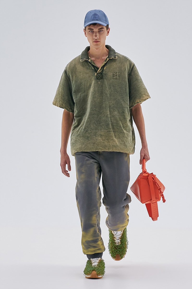 Loewe SS23 Is a Vibrant Fusion of Nature and Technology jonathan anderson paris fashion week birds fish grass shoes