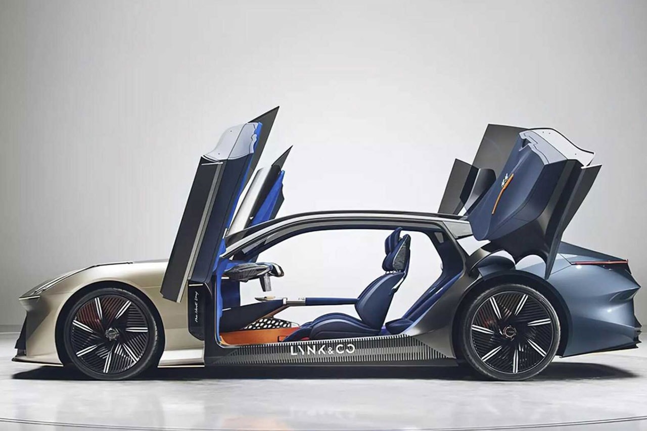 Lynk & Co Introduces its The Next Day Concept Car Race chinese swedish four door butterfly full glass roof hybrid powertrain release info first look 