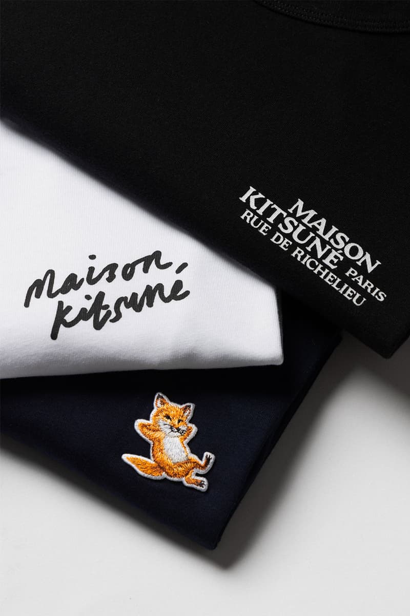 Maison Kitsune Fall/Winter 2022 Ready-To-Wear HBX Release Info Buy Price T-shirt Jumper Sweater Beanie Scarf Hoodie Sock Long Sleeved